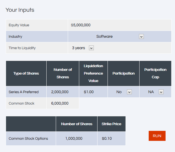 Term Sheet Value Calculator Sorbus Advisors LLC